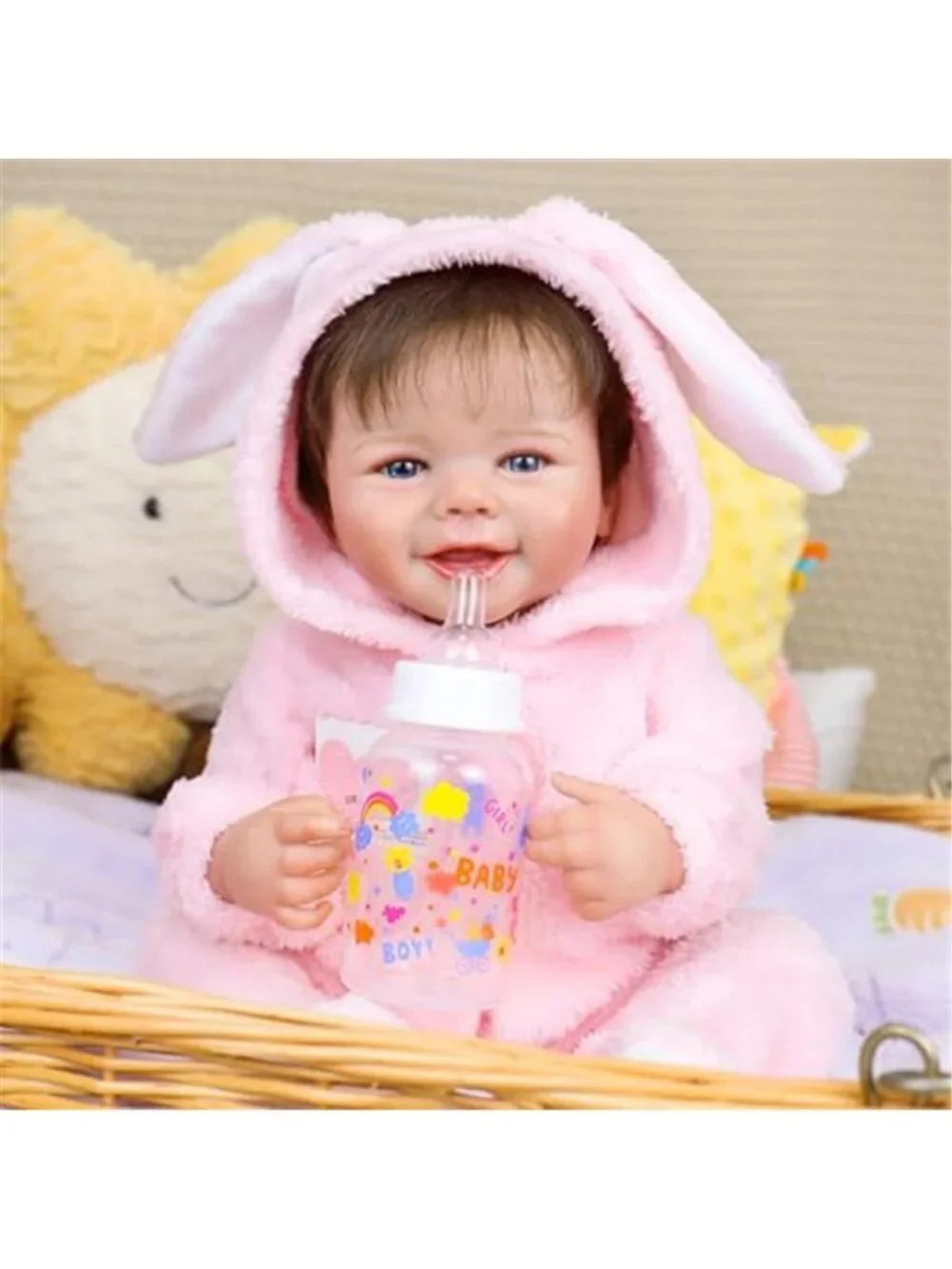 20 Inch Reborn Baby Doll Girl Realistic Newborn Full Body Silicone Soft Vinyl